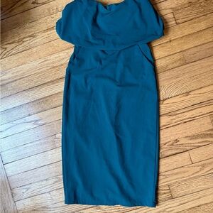Lulu's Strapless Teal Dress